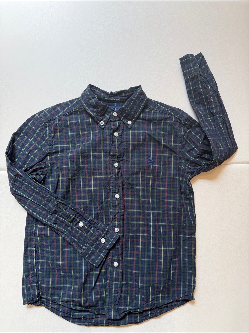 Polo Ralph Lauren Boys Size 7 Plaid Button Down Shirt